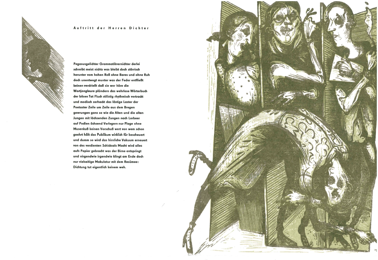 Günter Kunert. Auftritt der Herren Dichter. [Erstdruck]